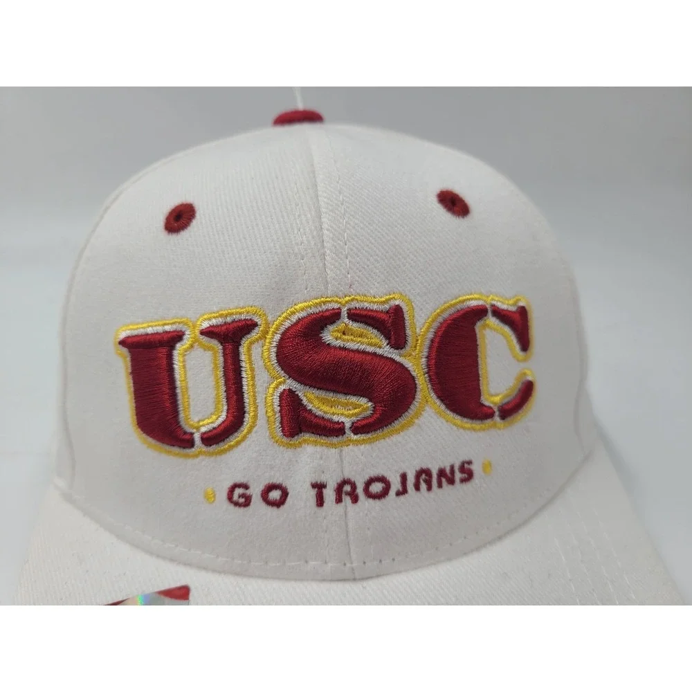 Youth USC Trojans‎ Go Trojans Captivating Headgear Adjustable Hat Cap NCAA White